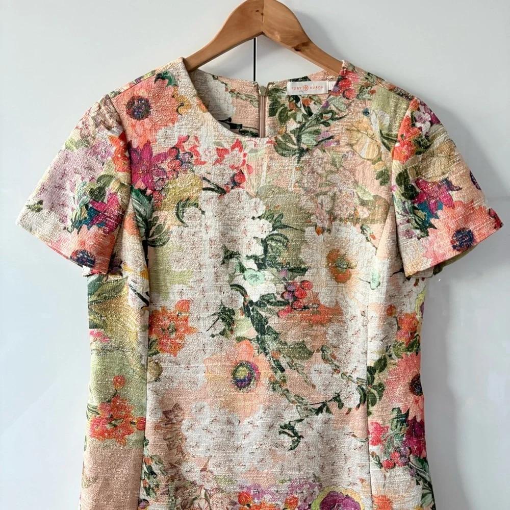 Tory Burch Kayle Floral Tweed Dress - Picture 4 of 10